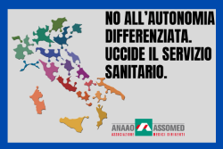 Anaao: l'autonomia differenziata uccide il Servizio sanitario