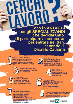 vantaggi specializzandi